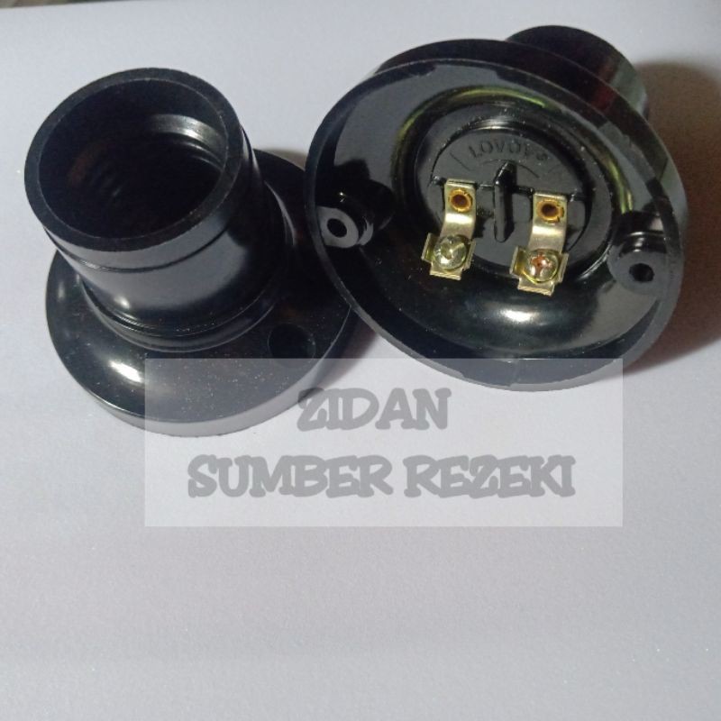 Fitting Plafon Bulat Hitam Tofuda / Fitting Lampu Plafon Bulat Hitam Tofuda
