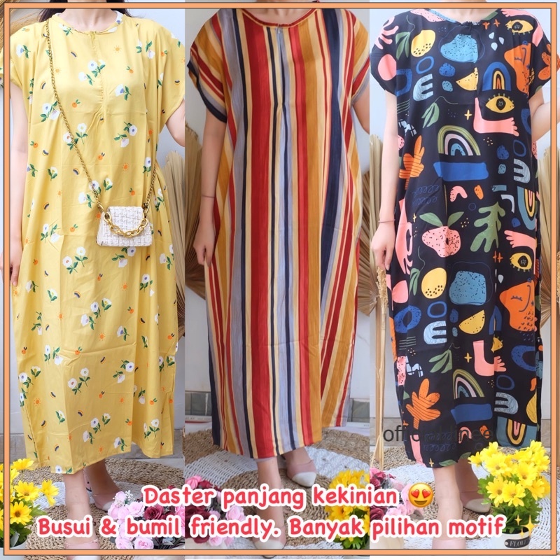 DASTER BUSUI PANJANG SEMATA KAKI / DASTER SEMATA KAKI RAYON / DASTER RAYON BUSUI