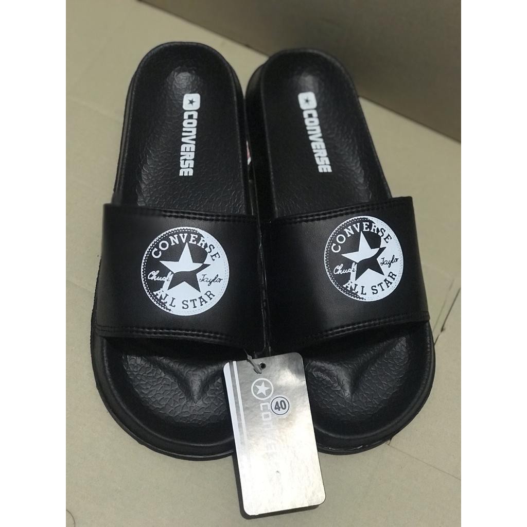 Sandal converse all star black premium  sandal converse pria wanita casual slide