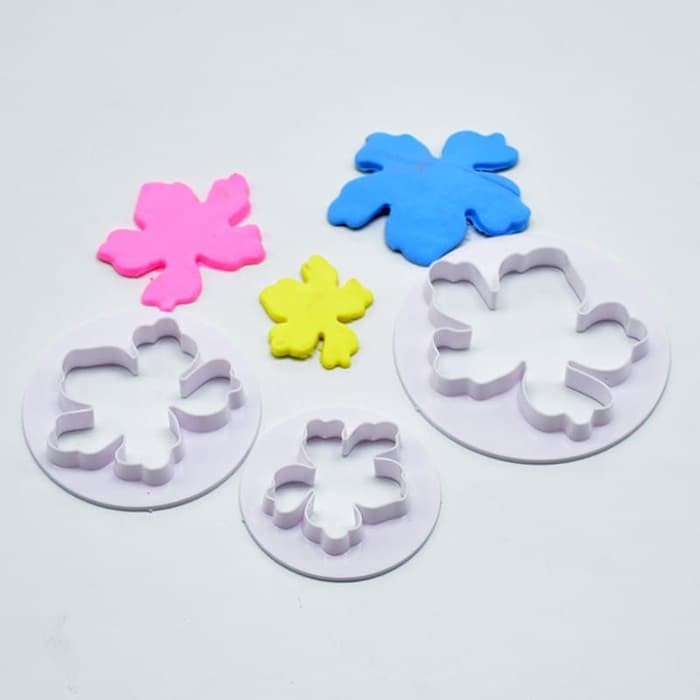 Fondant Cutter - Cetakan Fondant Hibiscus Petal (3pcs)