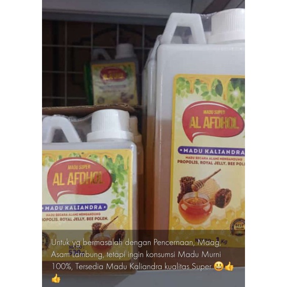 

MADU ATAU MADU KALIANDRA ATAU MADU KALIANDRA AL AFDHOL 1KG atau obat batuk pilek magh pencernaan