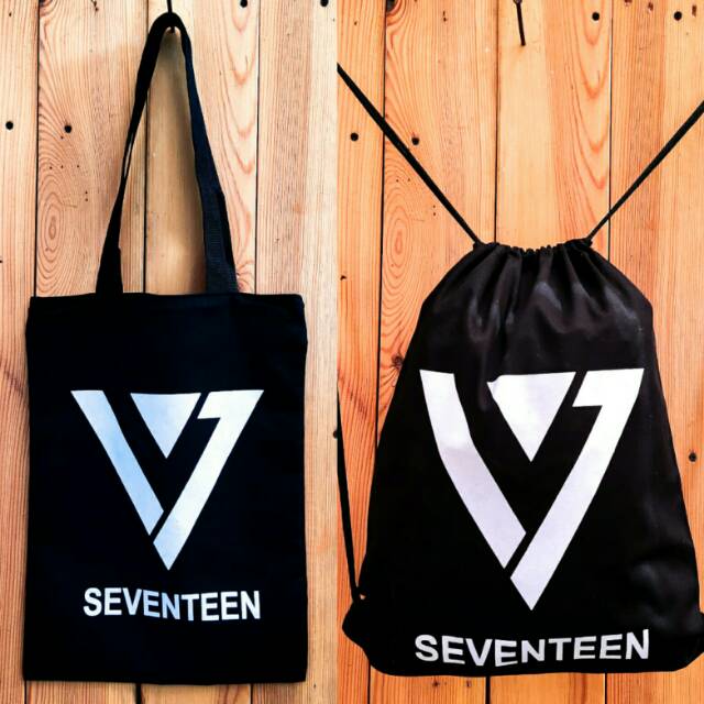 K-POP STUFF totebag / stringbag ransel serut sablon| bahan drill halus premium |