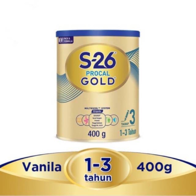 S-26 S26 Procal Gold tahap 2 dan tahap 3 400g / susu promo / s26 kaleng 400g / FREE EXTRA PACKING AM
