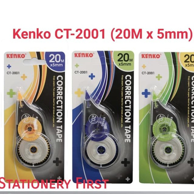 Corretion Tape Tip Ex Tip-X Kertas Kenko CT-2001 20 Meter per pc