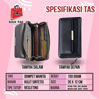 A1 Promo Dompet  Wanita Lucu Elegan Bahan Taiga Ukuran 19x9 