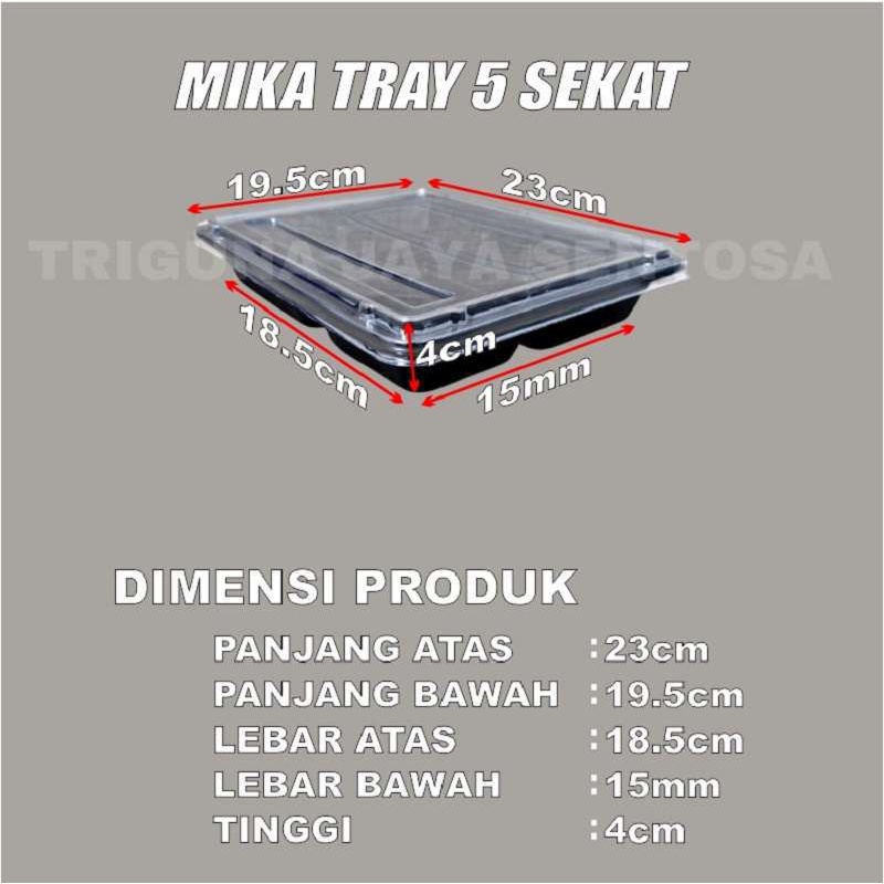 Mika Bento 5 Sekat Tray Bento Dus Semua Jasa Kirim Ekspedisi Kotak Bekal Makanan Surabaya