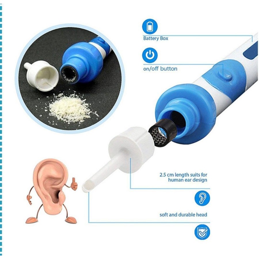Earwax Vacuum pembersih kotoran telinga - EW