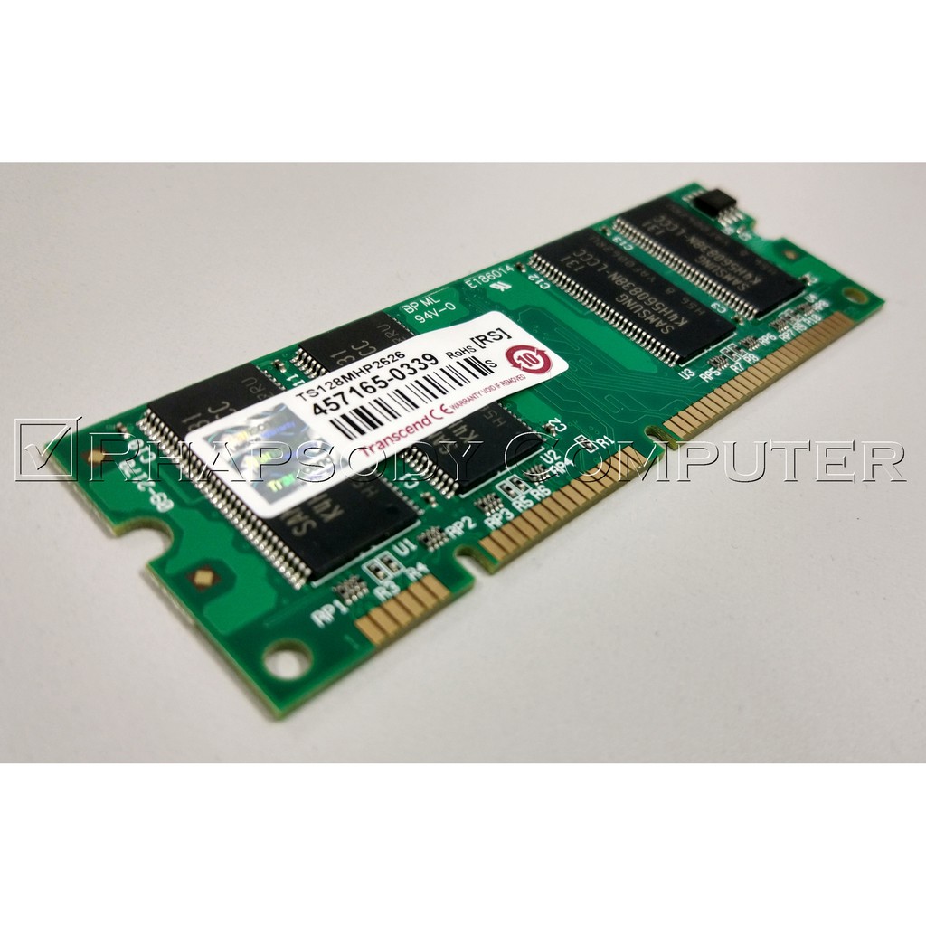 Transcend memory DDR 266MHz DIMM 100-pin 128 MB for HP Printer