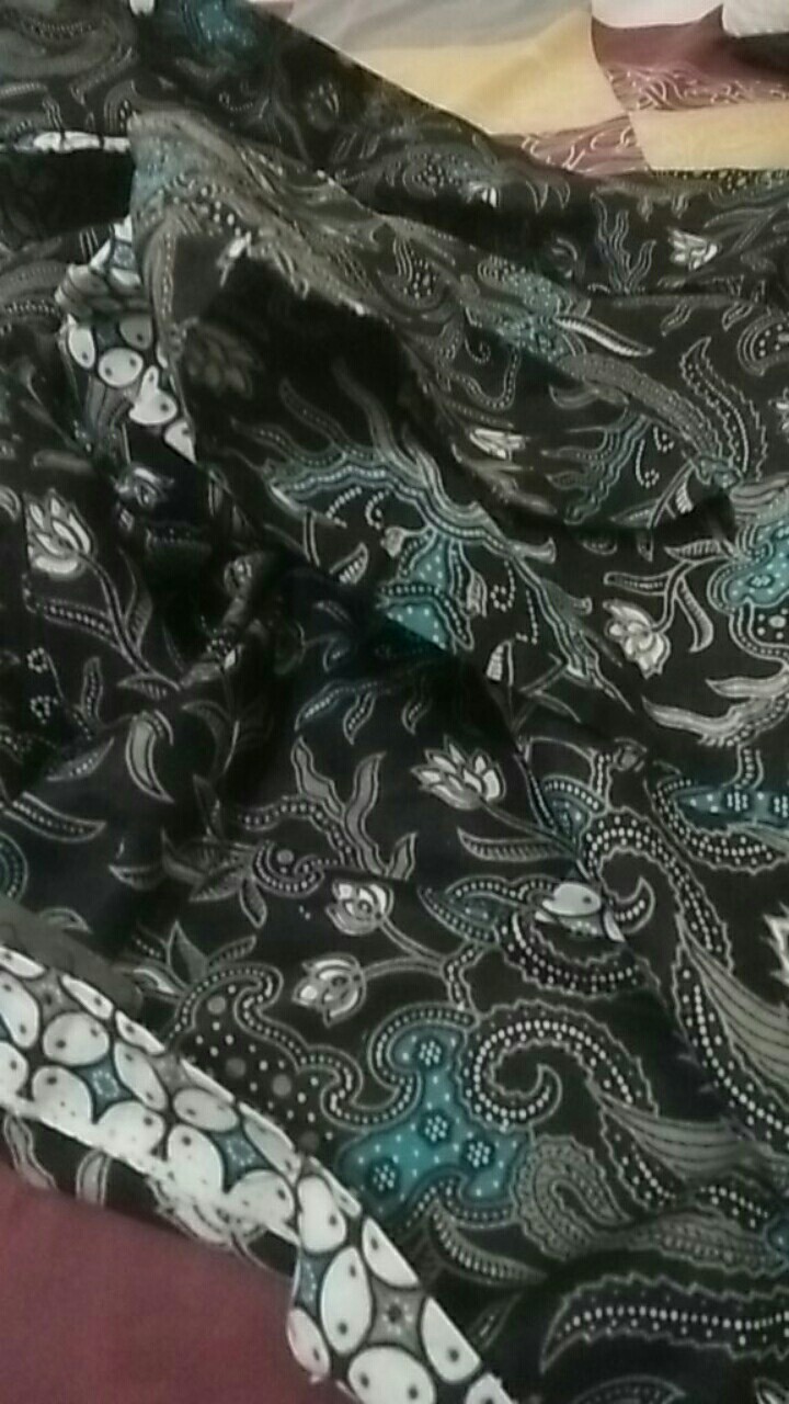 Tey-17 Batik Wanita Asj Sa Hrb026 Kenongo Kemeja Tosca Pendek