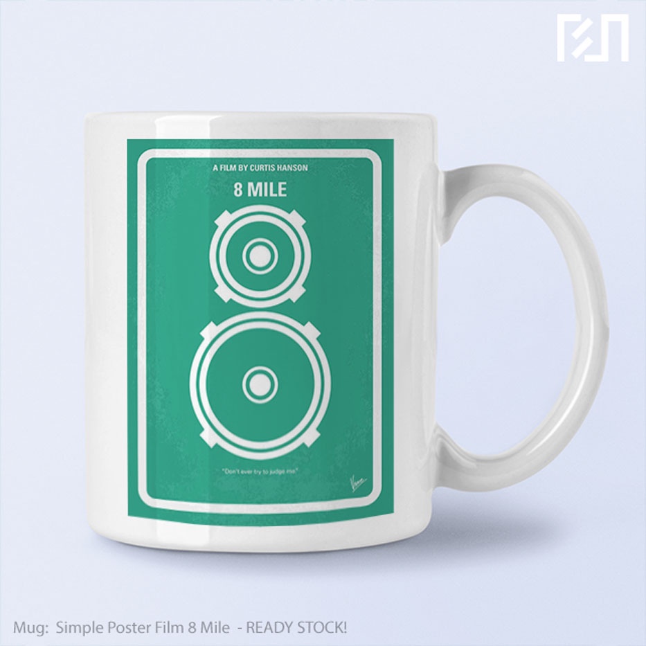 Gelas Cangkir Mug Simple Poster Film 8 Mile
