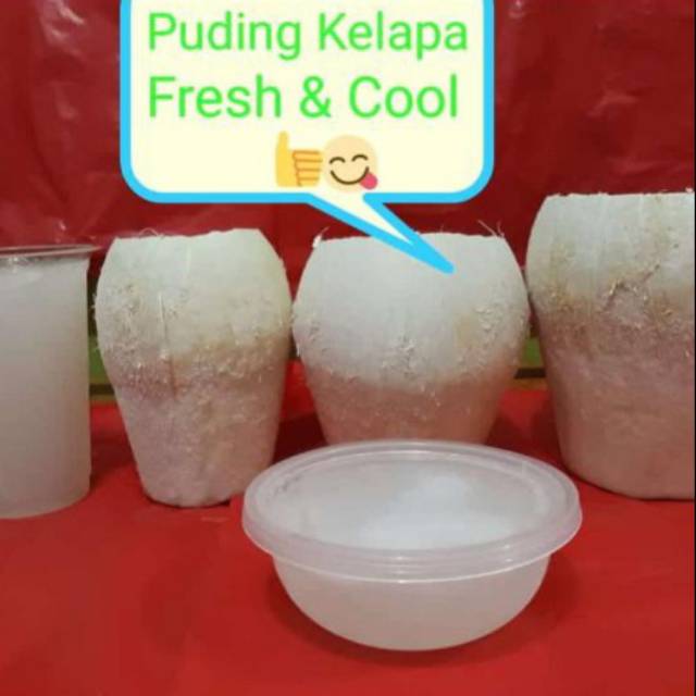 

Puding kelapa mangkok ukiran 200 mill