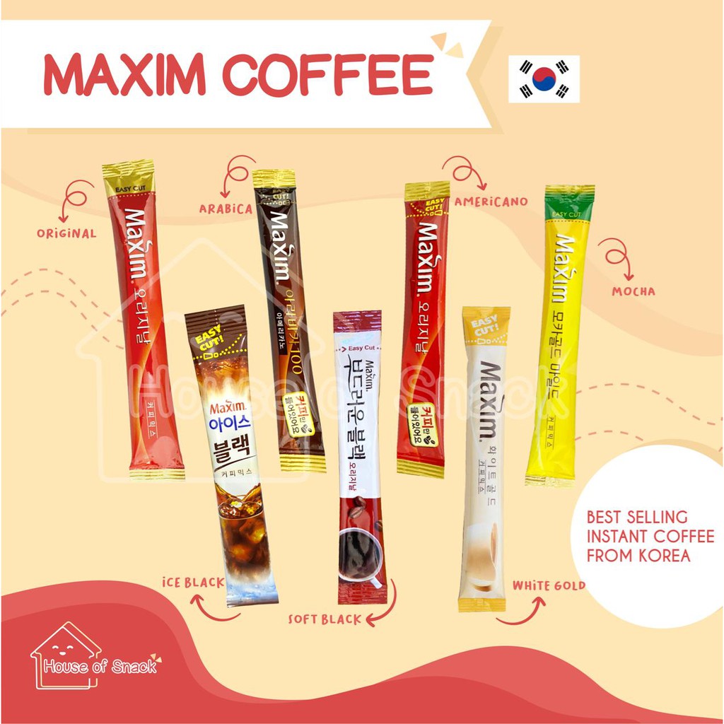 

[10pcs] Maxim Mocha Gold/Original/White Gold/Americano/Arabica/Ori soft black/Ice Black 100%Original