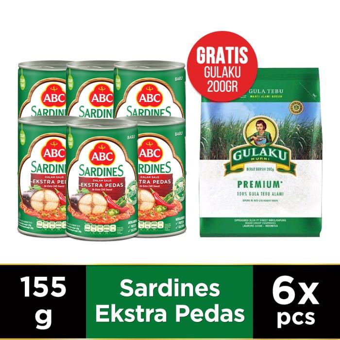 

Ikan Kaleng Abc Sarden Saus Extra Pedas 155 G - Multipack 6 Pcs