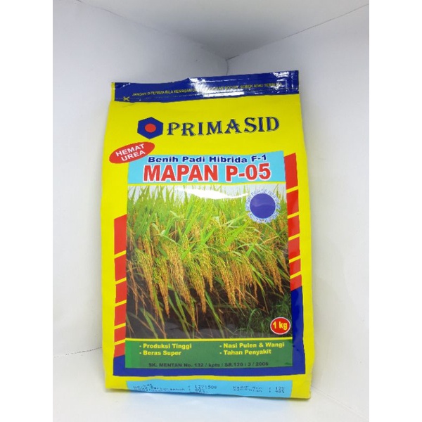 Benih Padi Hibrida MAPAN P-05 PRIMASID 1kg