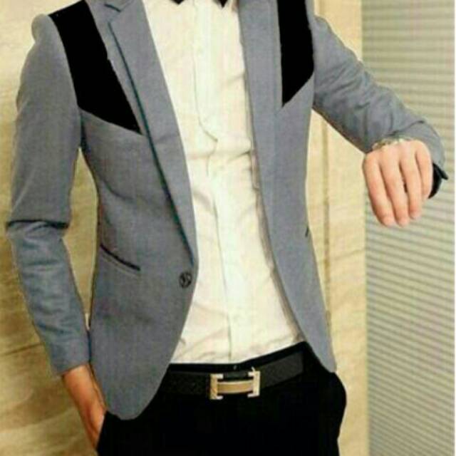 Blazer pria / Blazer casual / Blazer santai / Blazer murah / Blazer jas / Sweetgrey
