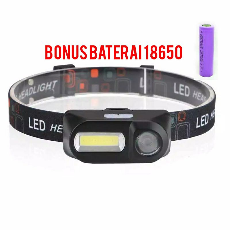 SENTER HIKING - LAMPU CAMPING - HEADLAMP CHARGER - SENTER KEPALA - SENTER CAMPING - SENTER OUTDOOR