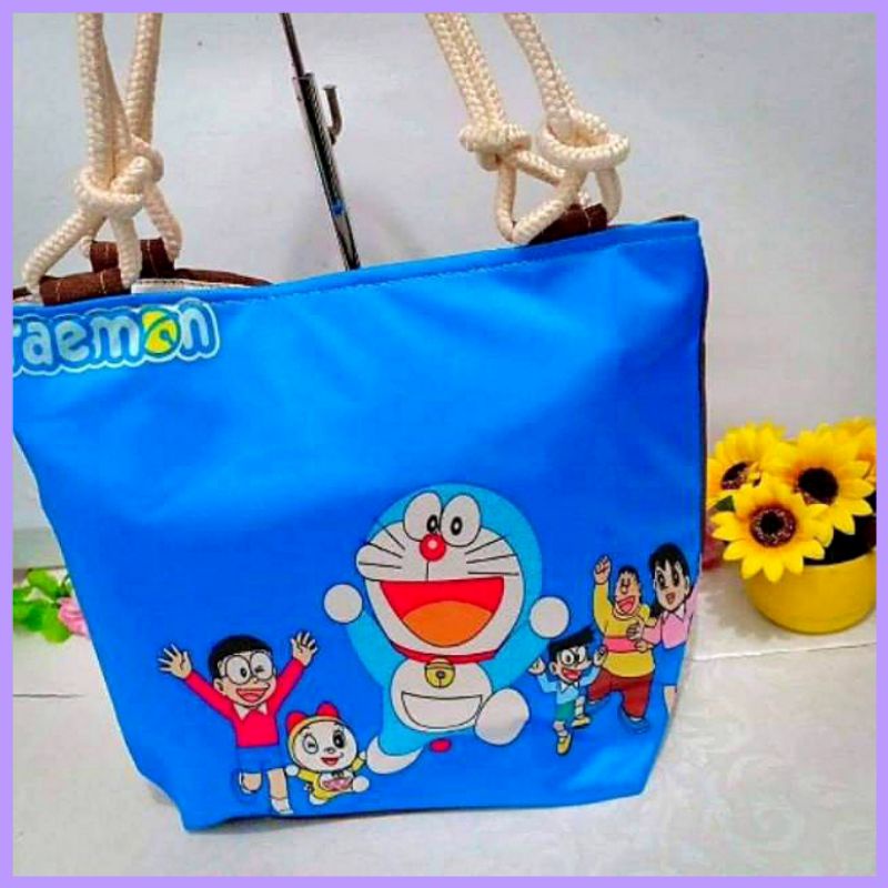 Tas Tote tali sumbu printing karakter totebag by zellshop