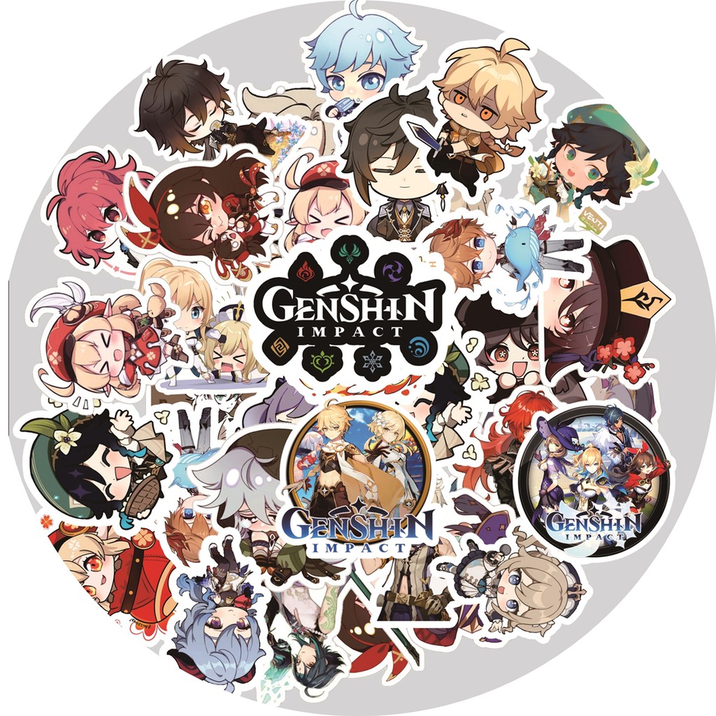 Stiker gensin impact vinyl/cromo