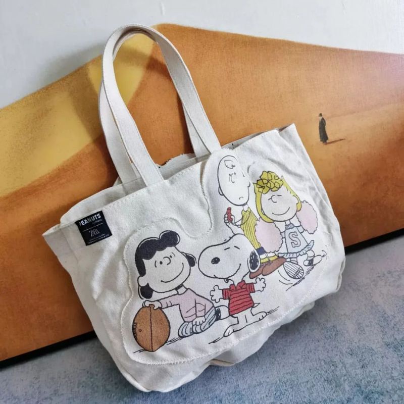 ZRA PEANUTS TOTE BAG