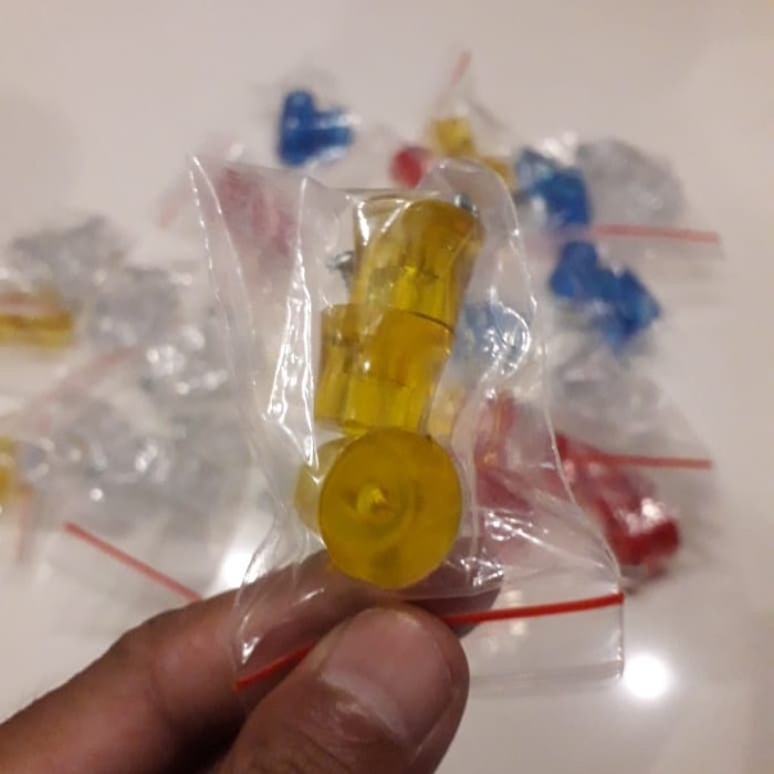KAKI KARET TEBOK SANGKAR .MERAH .BIRU .KUNING TRANSPARAN