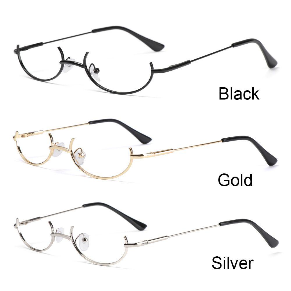 Populer Kacamata Frame Cosplay Pesta Logam Tanpa Lensa Fotografi Eyeglasses