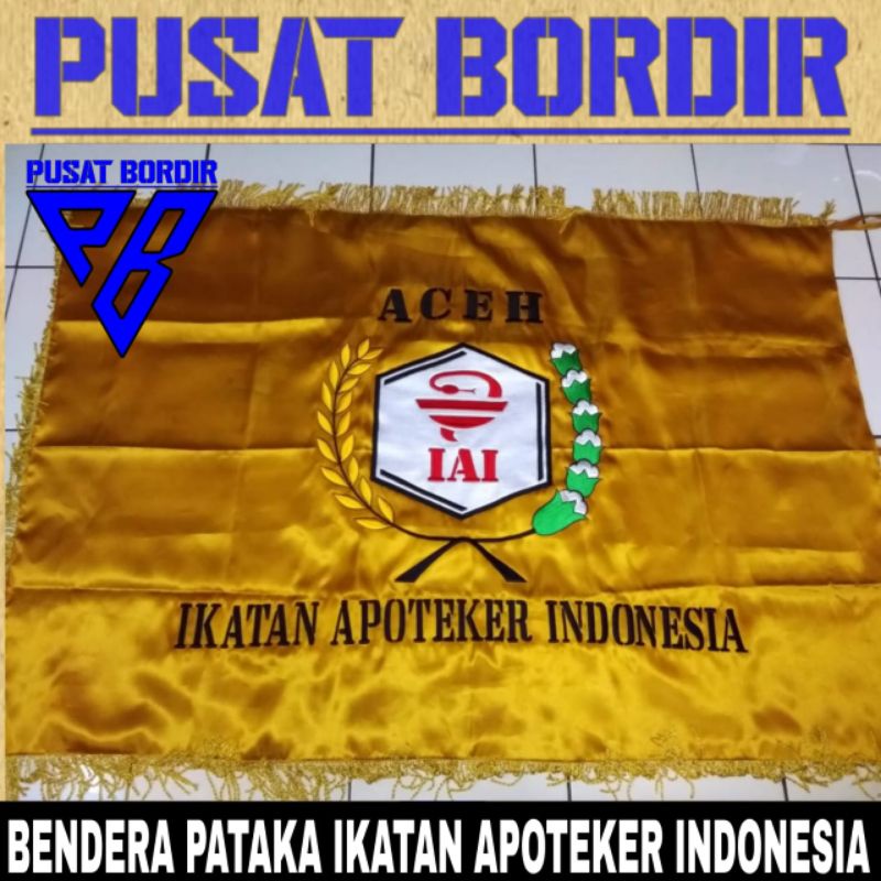 Bendera pataka bordir logo IKATAN APOTEKER INDONESIA