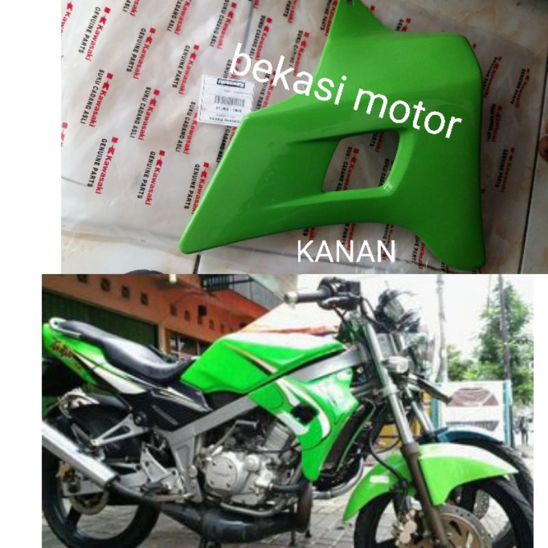 shroud sayap KANAN kawasaki ninja 150R old lama original hijau