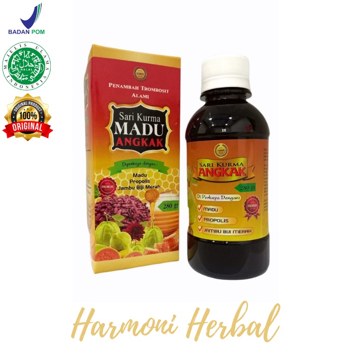 Sari Kurma Madu Angkak Harmoni Plus Propolis Dan Jambu Biji Original