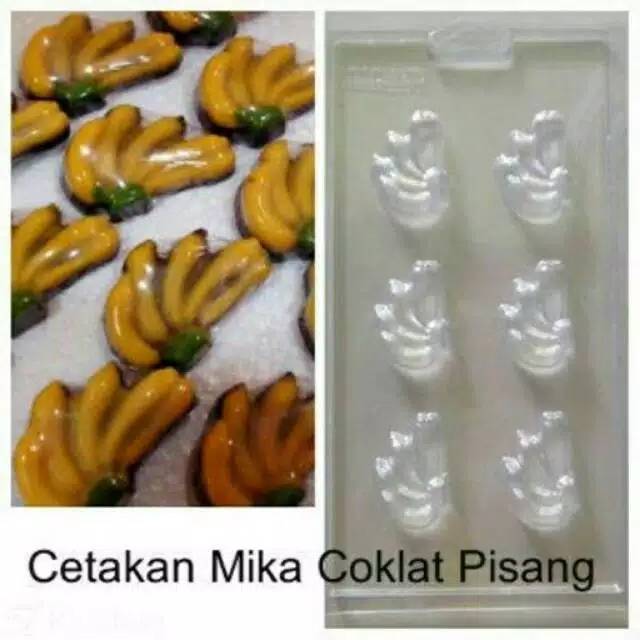 

cetakan mika praline banana kancing pensil