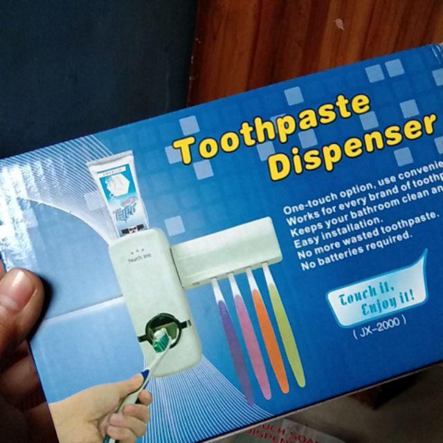 Jual Dispenser Pasta Gigi Murah Dan Rak Sikat Gigi | Dispenser Touch Me