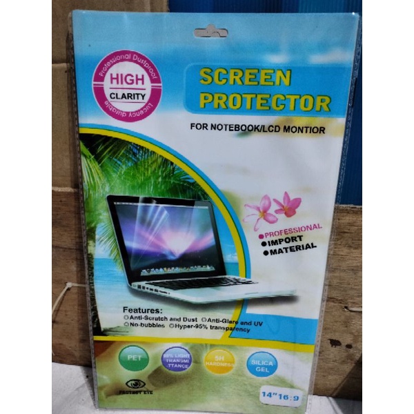 PAKET 3in1 ANTI GORES NOTEBOOK 14 INCH, PELINDUNG KEYBOARD, Pelindung Body Luar Laptop untuk 14&quot;