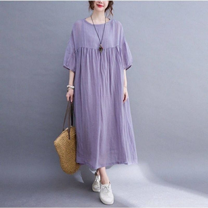 COA DRESS MIDI RAYON CRINKLE JUMBO