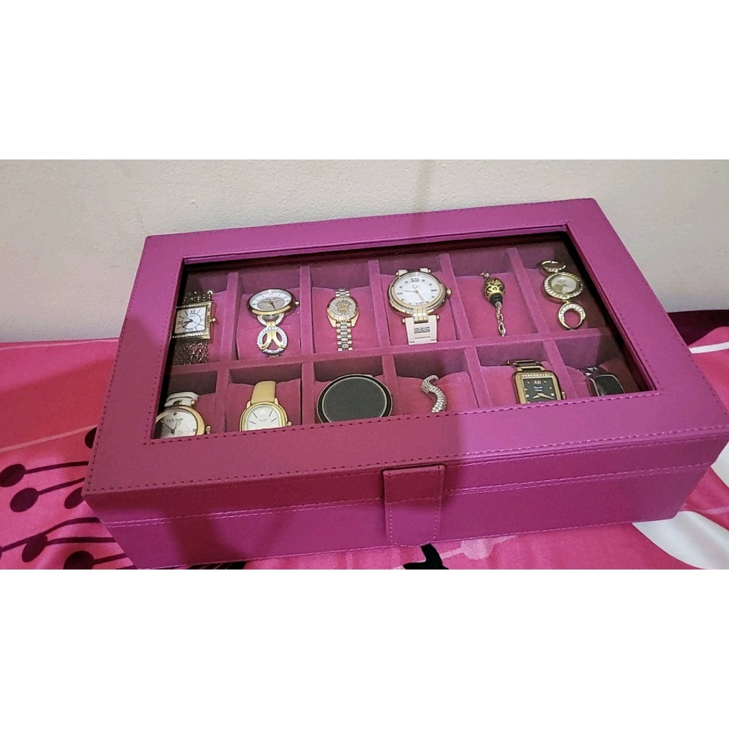 Kotak Tempat Jam Tangan Isi 12 Box Jam Watch Box