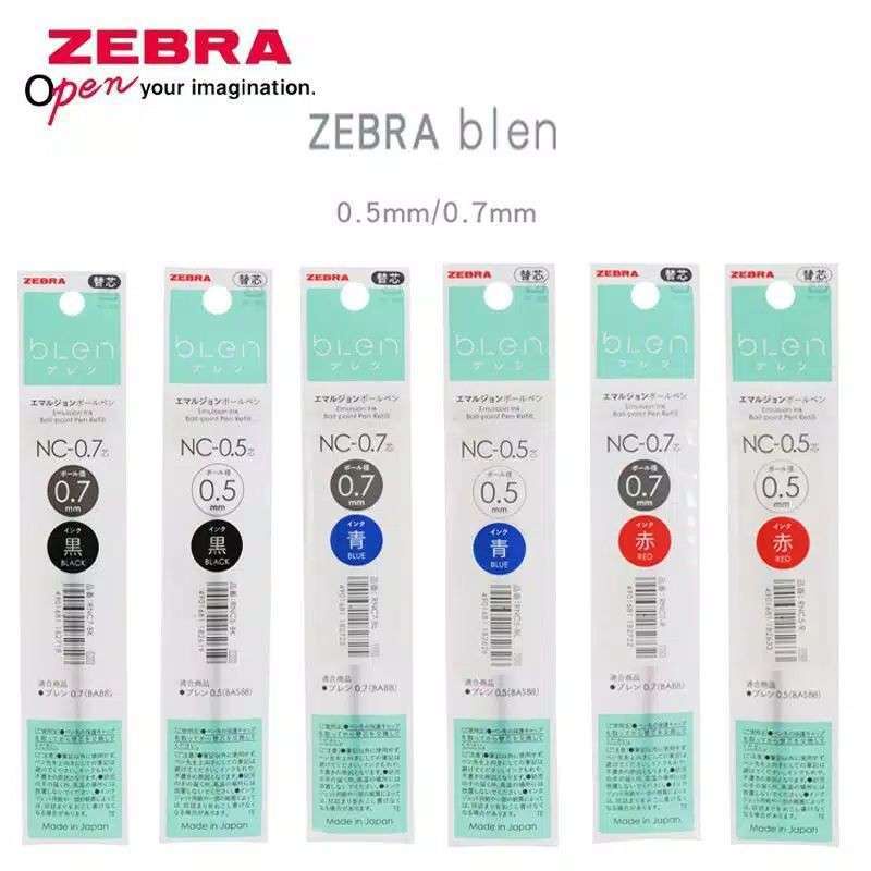 

REFILL ZEBRA PULPEN BLEN NC 05 07