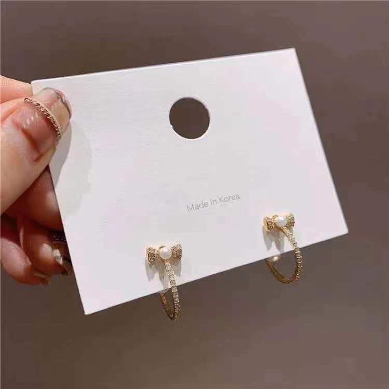 Anting E332 Gantung Bahan Alloy Model Geometri dengan Rumbai untuk Wanita