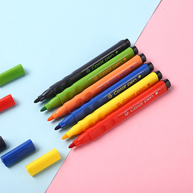 5pcs / set Pen Cat Air Bentuk Segitiga 16 Warna Dapat Dicuci Untuk Graffiti