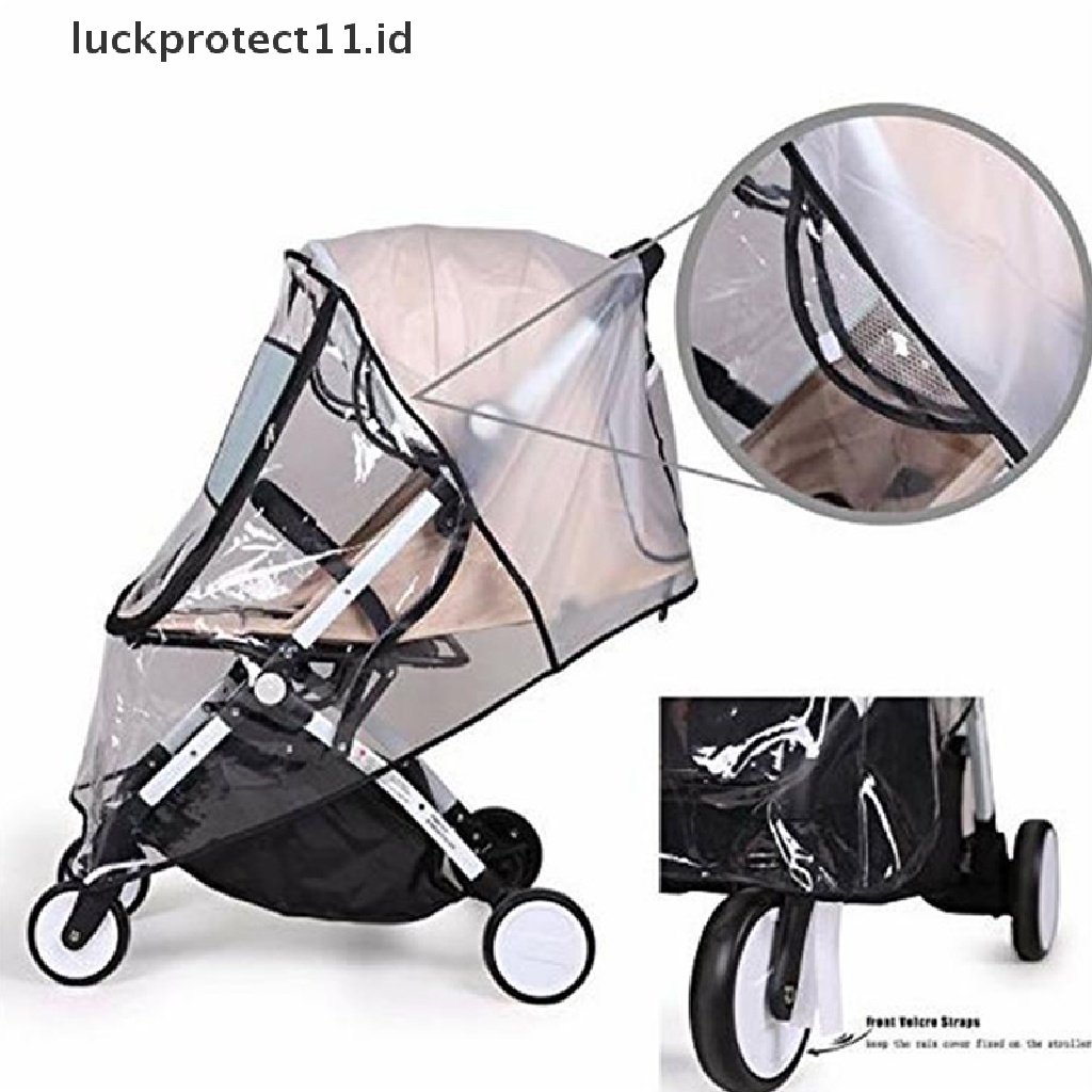 &lt; Luckprotect11. &lt; LuckproteksiId &gt; Cover Stroller Bayi Bahan Eva Transparan Anti Air