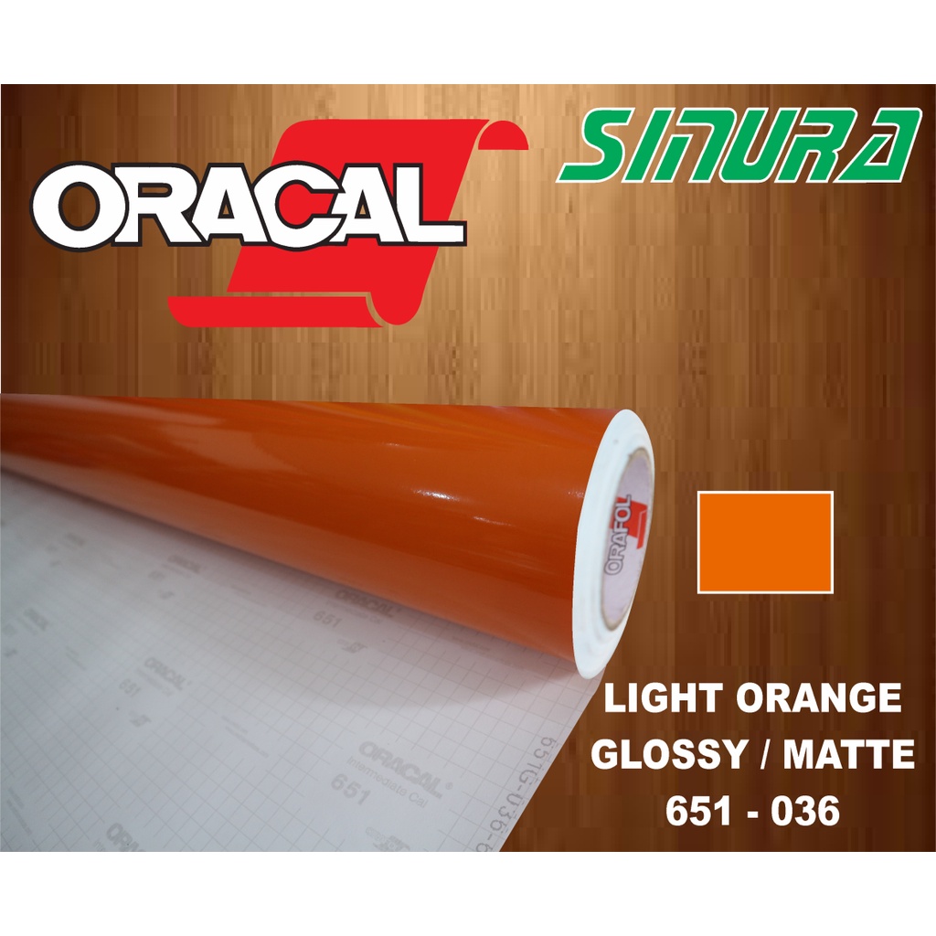 Sticker Oracal 651-036 LIGHT ORANGE (GLOSSY/MATTE)