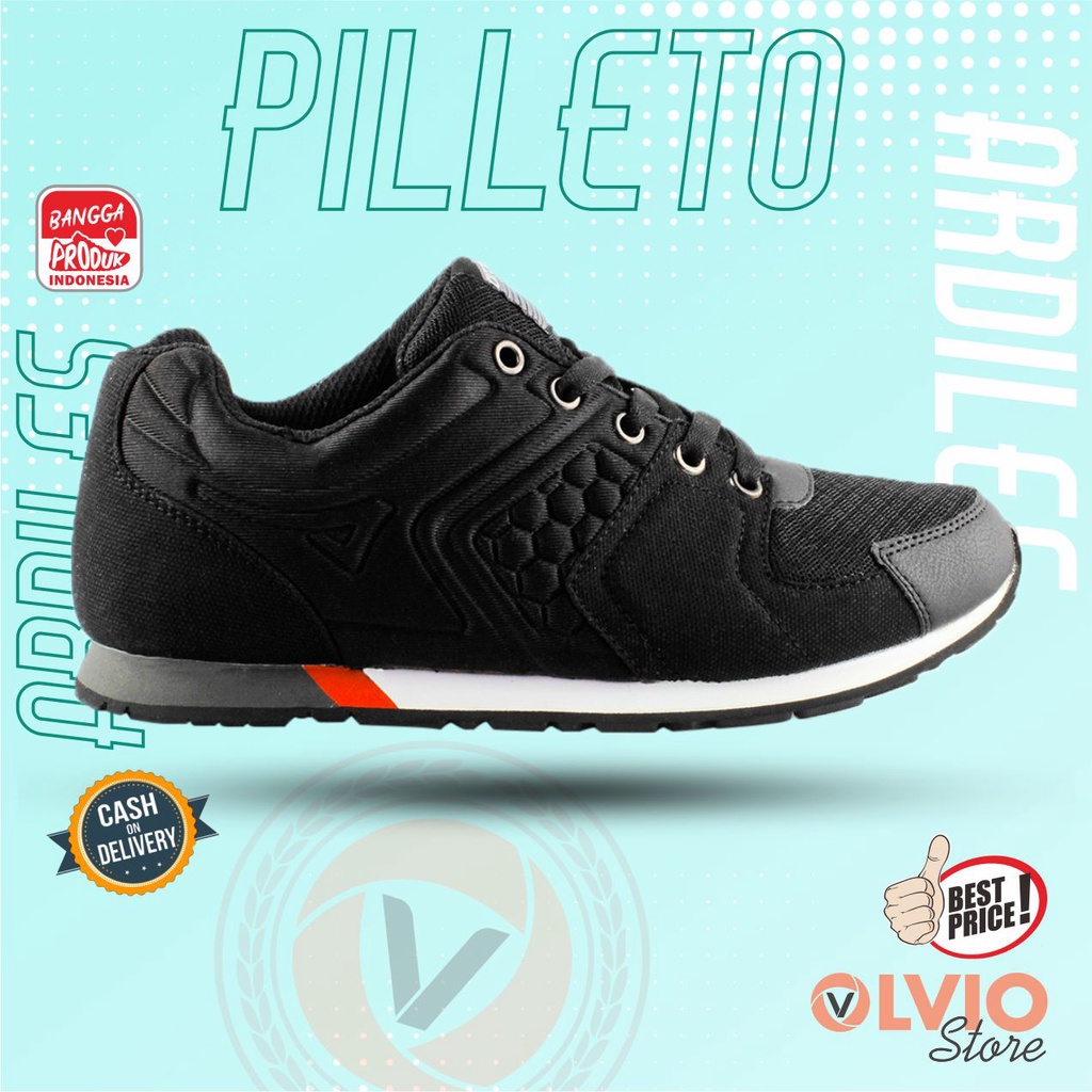Ardiles PILLETO - Sepatu Sneakers/Sekolah/Gaul Casual Pria/Wanita Dewasa Ardiles Original