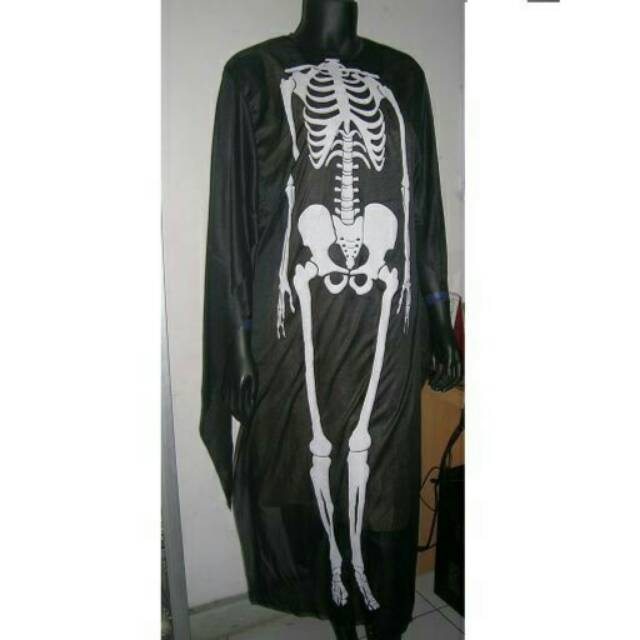 Jubah tengkorak scream dewasa