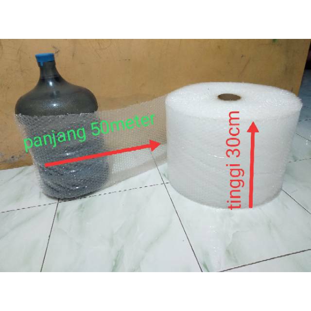 

Kusus gojek murah pelastik Bubble Wrap ukuran T 30cm P 50meter
