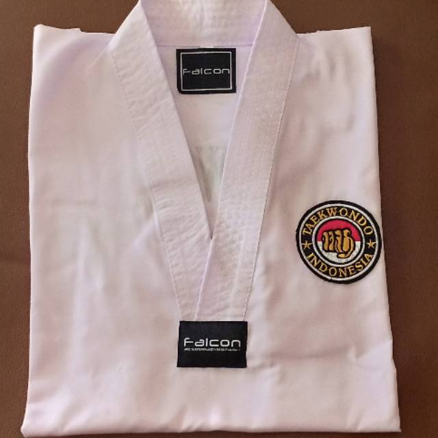 DOBOK TAEKWONDO KERAH PUTIH / SERAGAM TAEKWONDO