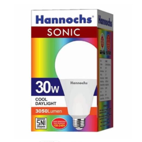 Hannochs Lampu LED / Bohlam LED SONIC 30 watt / 30W Cahaya Putih