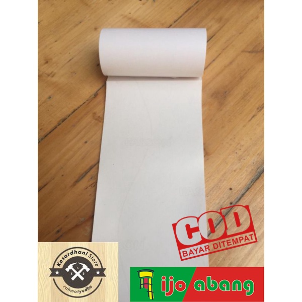 Sticker Thermal Label 80mm x 10m stiker barcode termal 80 mm 10meter Roll Printer Bluetooth Resi Pengiriman 8cm 8 cm 10 meter m