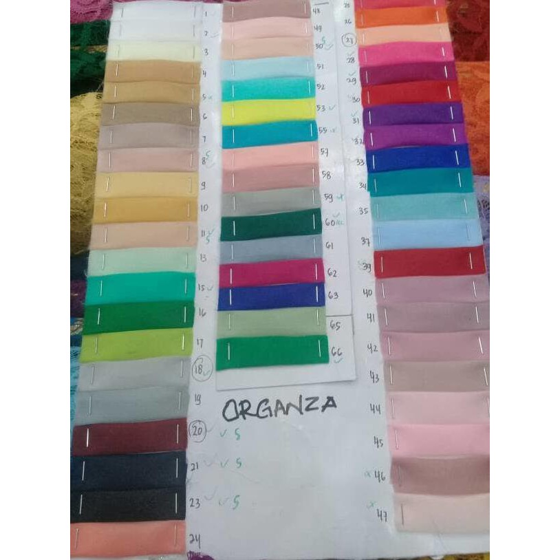 Kain Organdi/Silk Organza"58"