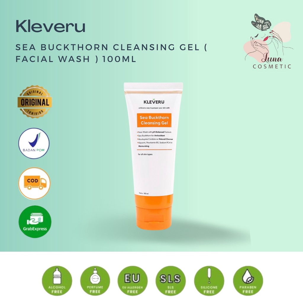 KLEVERU Sea Buckthorn Cleansing Gel / Facial Wash  100ml