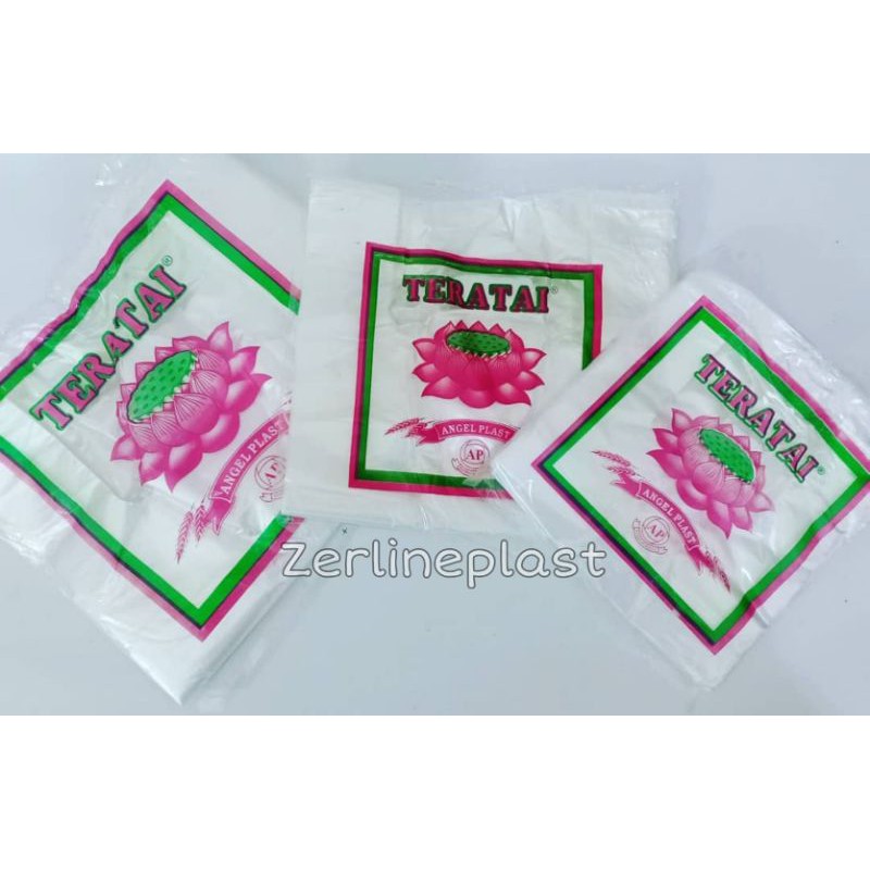 Kantong plastik TERATAI bening @±130grm