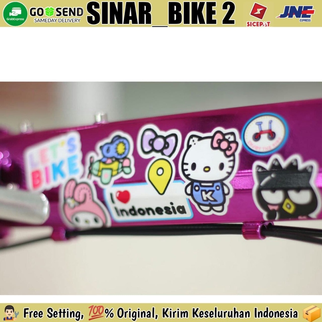 Sepeda Lipat 16 Inch ELEMENT FOLDX X2 Sanrio Hello Kitty Folding Bike