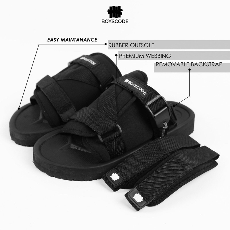 Sandal Gunung Hiking BOYSCODE Kuzan Series |Sandal Slop BOYSCODE ORIGINAL 100% (PLUS BOX) Sendal Gunung