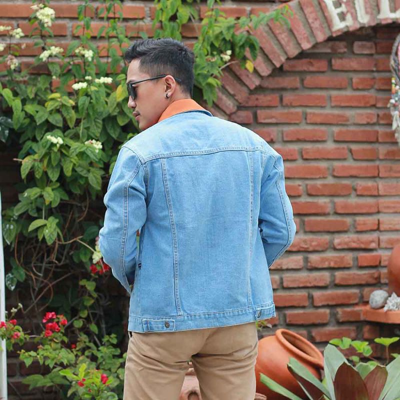 Jaket Dilan Denim Pria Doble Premium / Jaket Jeans Distro Garansi Original